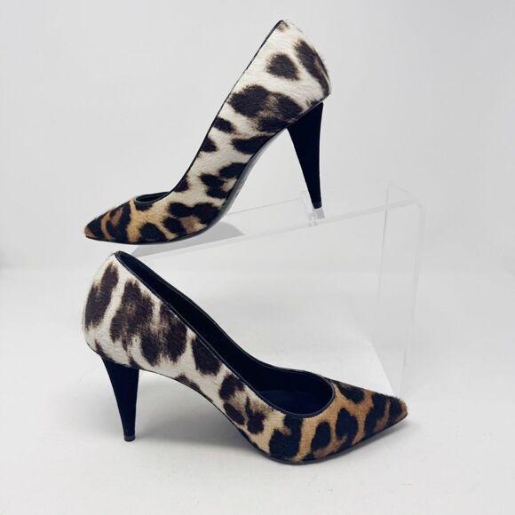 GIUSEPPE ZANOTTI | Ombré Animal Print Calf Hair Pump Heels Women’s Size 36.5 (6) - Picture 1 of 11